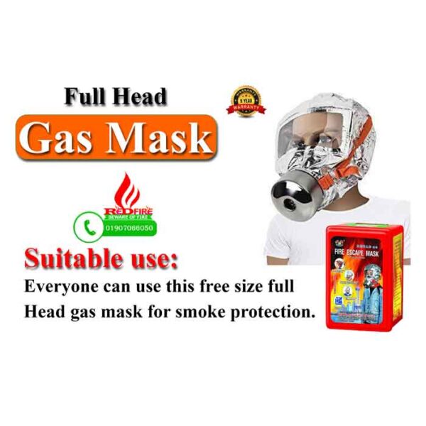 Fire Full Head Gas Mask by